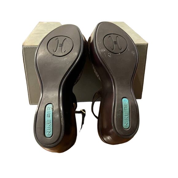 Cole Haan Women’s Size 9 NikeAir Crocodile Platform Wedge Ankle Strap Sandals - Picture 5 of 6